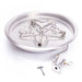 HPC 13" Round Bowl Pan Gas Fire Pit Insert With Hi/Lo Electronic Ignition 120VAC HPC Fire Inspired Dreamwood Living
