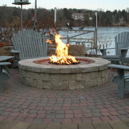 HPC 13" Round Bowl Pan Standard Fire Pit Insert With Match Lit Ignition HPC Fire Inspired Dreamwood Living