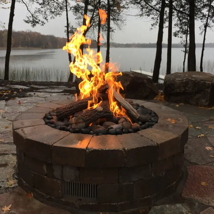 HPC 14" Round Flat Match Lit Fire Pit Insert HPC Fire Inspired Dreamwood Living
