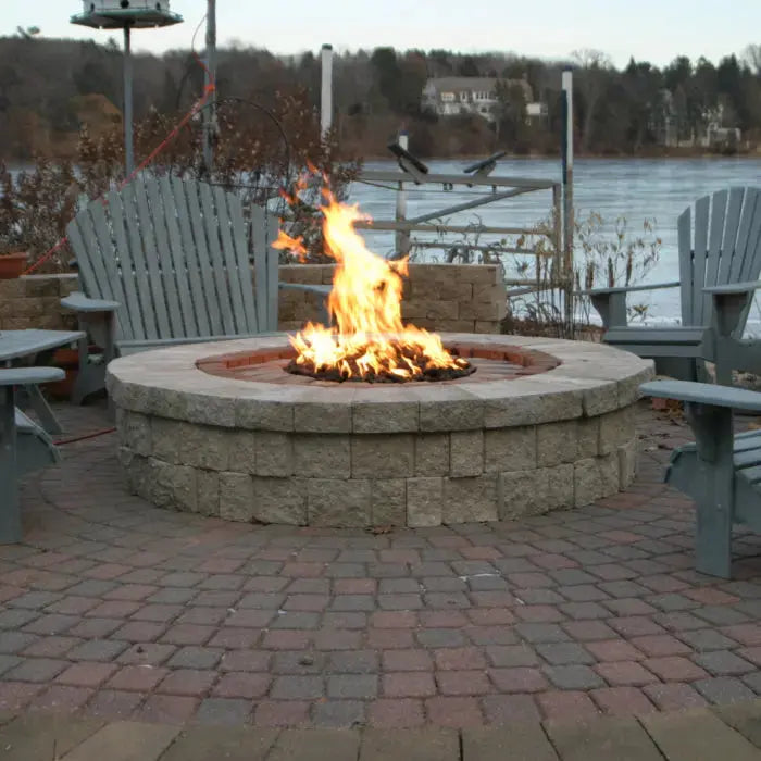 HPC 14" Round Flat Fire Pit Insert With Electronic Ignition HPC Fire Inspired Dreamwood Living