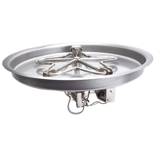HPC 19"  Round Bowl Pan Torpedo Fire Pit Insert With Electronic Ignition 120VAC HPC Fire Inspired Dreamwood Living