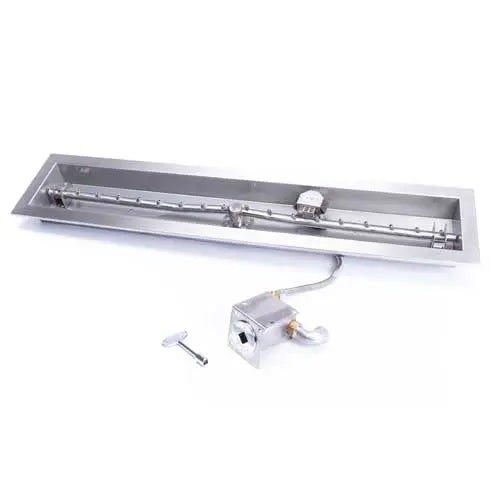 HPC 24" Linear Trough Torpedo Pan Match Lit Fire Pit Insert HPC Fire Inspired Dreamwood Living