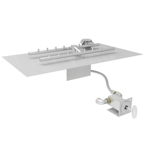 HPC 27x15" Rectangle H-Burner Flat Torpedo Pan Match Lit Fire Pit Insert HPC Fire Inspired Dreamwood Living
