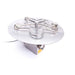 HPC round flat pan electronic ignition fire pit insert with Penta burner and the control box under the pan