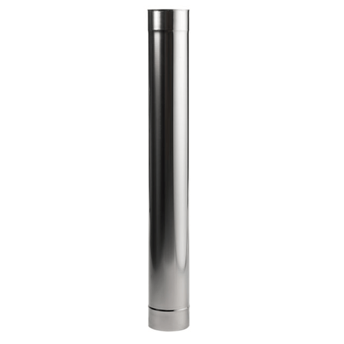 HUUM 3.3ft Single-wall Sauna Stove Chimney Extension Stainless Steel | HK017-03 HUUM Dreamwood Living