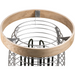 HUUM HIVE Mini safety rail on a HIVE Mini heater, angled top view