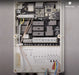 HUUM UKU main control module with the cover open, showing the wiring terminals