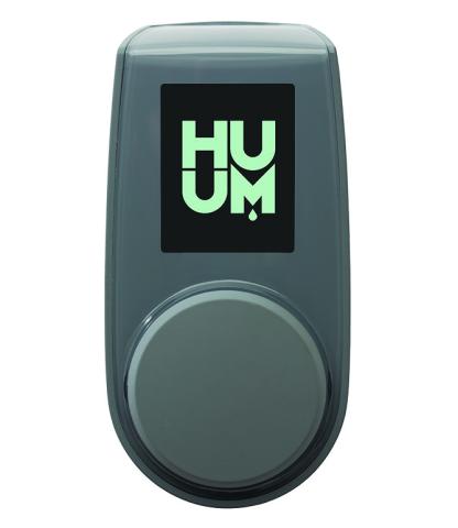HUUM UKU sauna control display panel in blue-grey