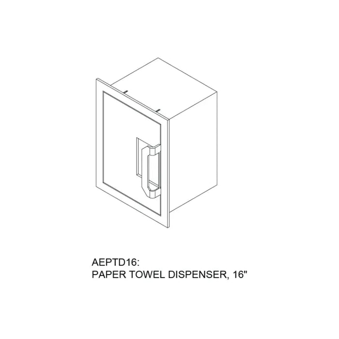 Hestan 16″ Paper Towel Dispenser - AEPTD16 Hestan Dreamwood Living