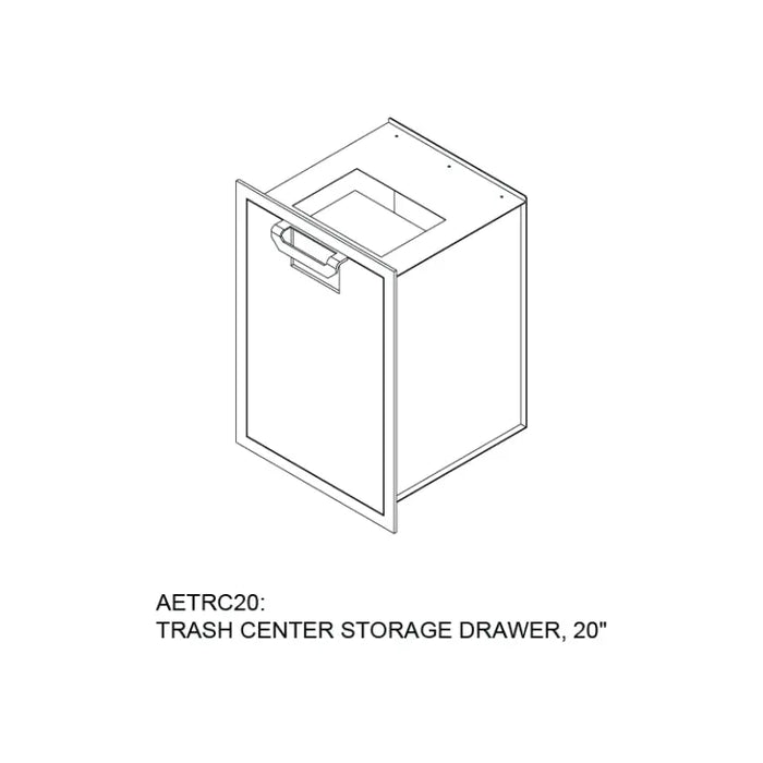 Hestan 20″ Trash Storage Drawer - AETRC20 Hestan Dreamwood Living