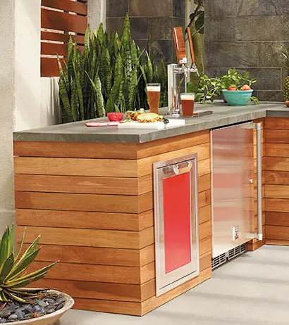 Hestan 24″ Outdoor Double Faucet Beer Dispenser, Solid Door, with Lock – Left or Right Hinge GFDSR242 / GFDSL242 Hestan Dreamwood Living