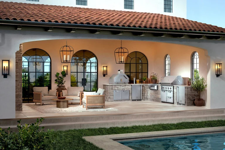 Hestan 24″ Outdoor Refrigerator, Solid Door, with Lock – Left or Right Hinge GRSR24/ GRSL24 Hestan Dreamwood Living