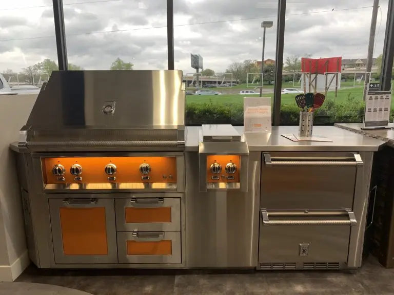 Hestan 24" Refrigerator Drawer (Upper) and Freezer Drawer (Bottom) with Lock - GRFR24 Hestan Dreamwood Living