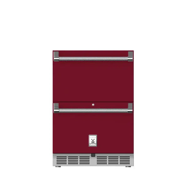 Hestan 24" Refrigerator Drawer (Upper) and Freezer Drawer (Bottom) with Lock - GRFR24 Hestan Dreamwood Living