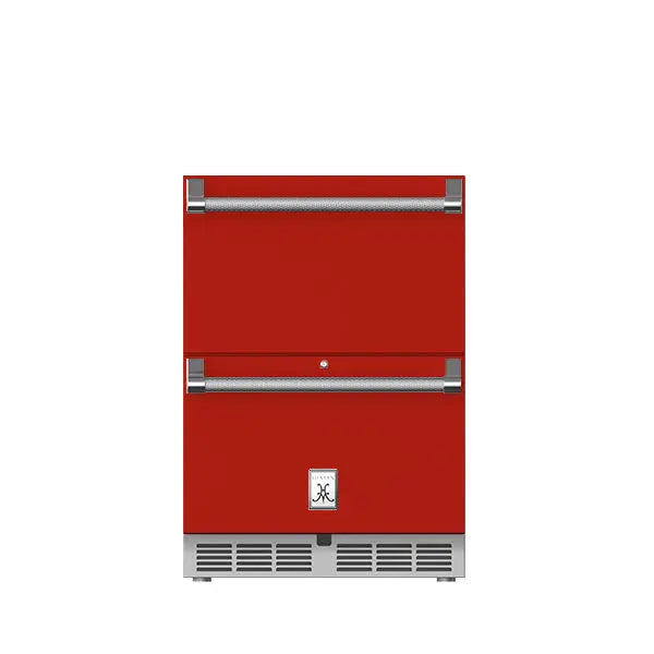Hestan 24" Refrigerator Drawer (Upper) and Freezer Drawer (Bottom) with Lock - GRFR24 Hestan Dreamwood Living