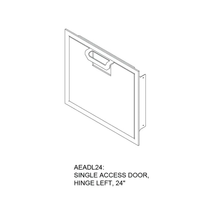 Hestan 24" Single Access Door – Left or Right Hinge AEADL24/ AEADR24 Hestan Dreamwood Living