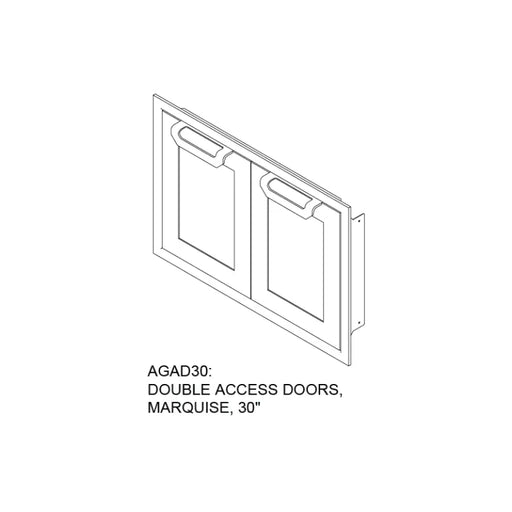 Hestan 30" Marquise Double Access Doors – AGAD30 Hestan Dreamwood Living