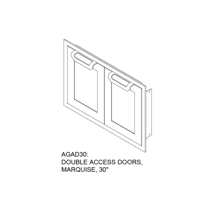 Hestan 30" Marquise Double Access Doors – AGAD30 Hestan Dreamwood Living