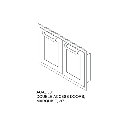 Hestan 30" Marquise Double Access Doors – AGAD30 Hestan Dreamwood Living