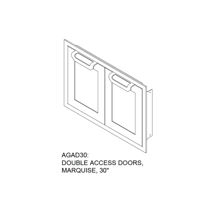 Hestan 30" Marquise Double Access Doors – AGAD30 Hestan Dreamwood Living