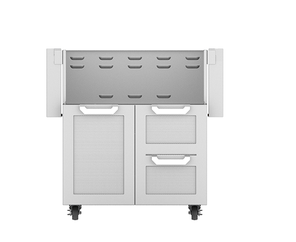 Hestan 30″ Outdoor Tower Cart with Double Drawer and Door Cart - GCR30 Hestan Dreamwood Living