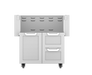 Hestan 30″ Outdoor Tower Cart with Double Drawer and Door Cart - GCR30 Hestan Dreamwood Living