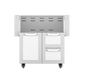 Hestan 30″ Outdoor Tower Cart with Double Drawer and Door Cart - GCR30 Hestan Dreamwood Living