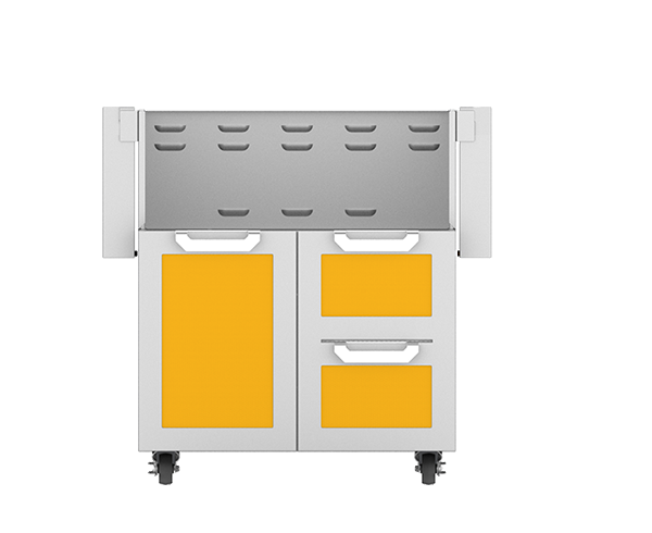 Hestan 30″ Outdoor Tower Cart with Double Drawer and Door Cart - GCR30 Hestan Dreamwood Living