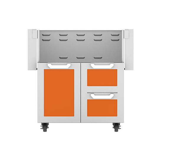 Hestan 30″ Outdoor Tower Cart with Double Drawer and Door Cart - GCR30 Hestan Dreamwood Living