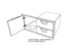 Hestan 36″ Aspire Combo Door/Drawer - AESDR36 Hestan Dreamwood Living