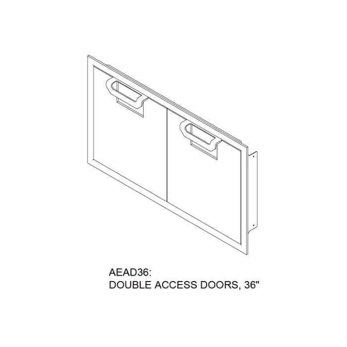 Hestan 36" Double Access Doors – AEAD36 Hestan Dreamwood Living