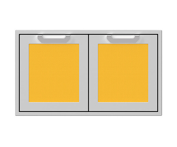 Hestan 36" Double Door Storage Cabinet, Marquise Panels, LP Tank/Trash Slide-Out & Adjustable Shelf – AGSD36 Hestan Dreamwood Living