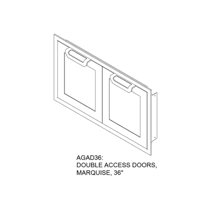 Hestan 36" Marquise Double Access Doors – AGAD36 Hestan Dreamwood Living