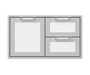 Hestan 36″ Marquise Double Drawer & Storage Door Combo - AGSDR36 Hestan Dreamwood Living