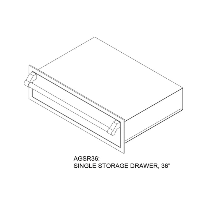 Hestan 36″ Outdoor Single Storage Drawer - AGSR36 Hestan Dreamwood Living