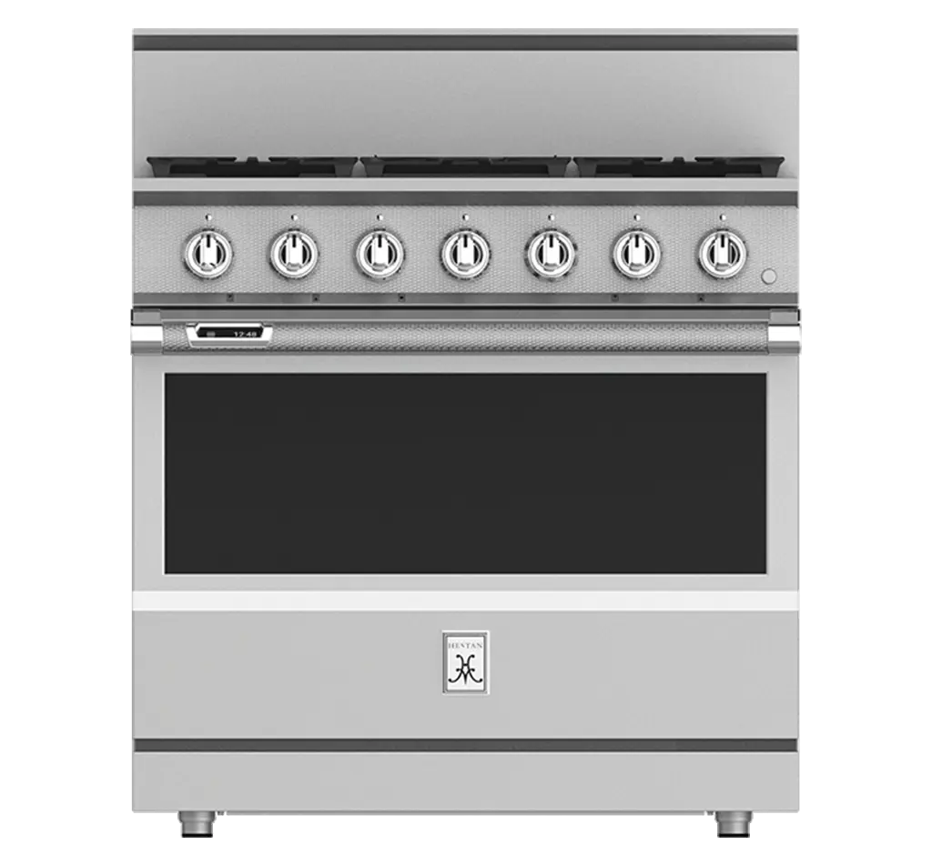 Hestan 36″ Range, 5 Burner, Dual Fuel - KRD365-NG-1 - Dreamwood Living