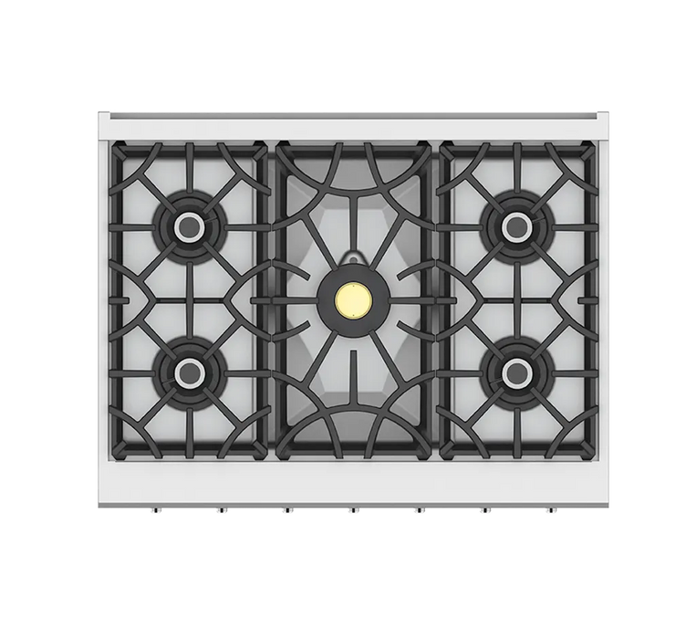 Hestan 36″ Range, 5 Burner, Dual Fuel - KRD365-NG-1 Hestan Dreamwood Living