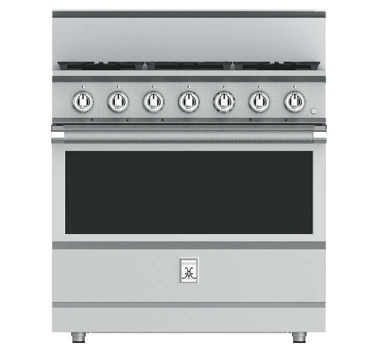 Hestan 36″ Range, 5 Burner, Gas, Manual Clean - KRG365-NG-1 Hestan Dreamwood Living