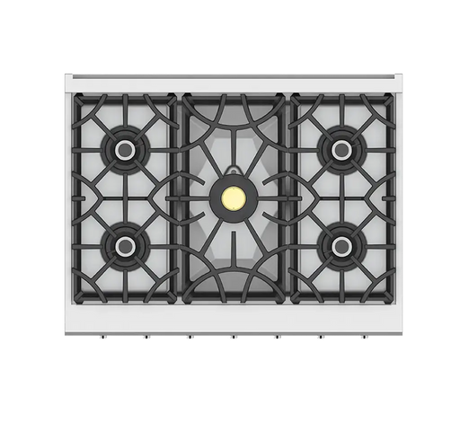 Hestan 36″ Range, 5 Burner, Gas, Manual Clean - KRG365-NG-1 Hestan Dreamwood Living