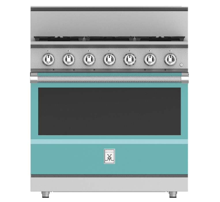 Hestan 36″ Range, 5 Burner, Gas, Manual Clean - KRG365-NG-1 Hestan Dreamwood Living