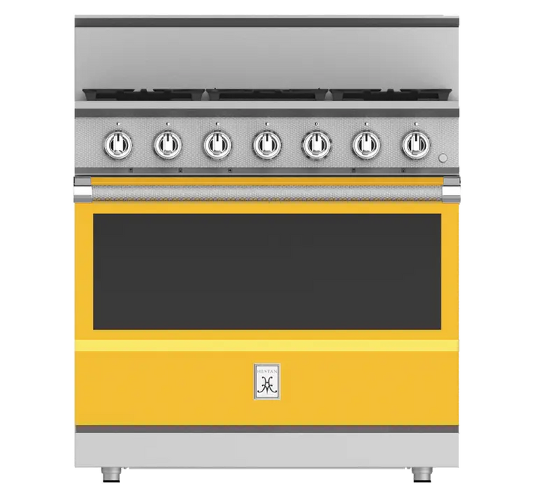 Hestan 36″ Range, 5 Burner, Gas, Manual Clean - KRG365-NG-1 Hestan Dreamwood Living