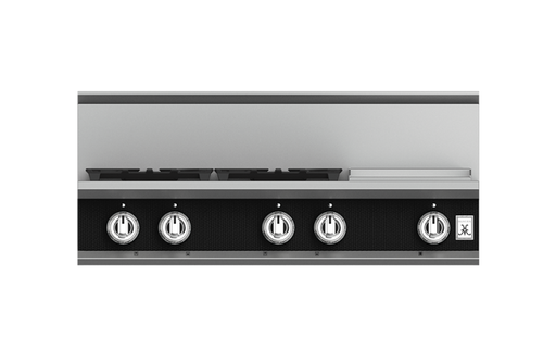 Hestan 36″ Rangetop, 4 Burner with Griddle - KRT364GD-NG-1 Hestan Dreamwood Living