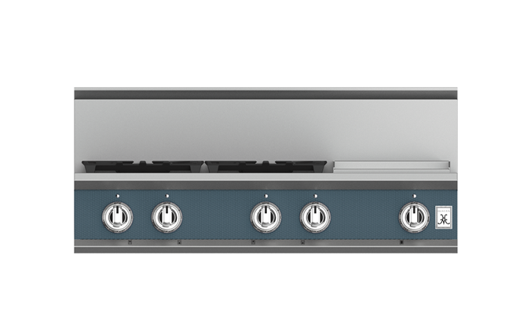 Hestan 36″ Rangetop, 4 Burner with Griddle - KRT364GD-NG-1 Hestan Dreamwood Living