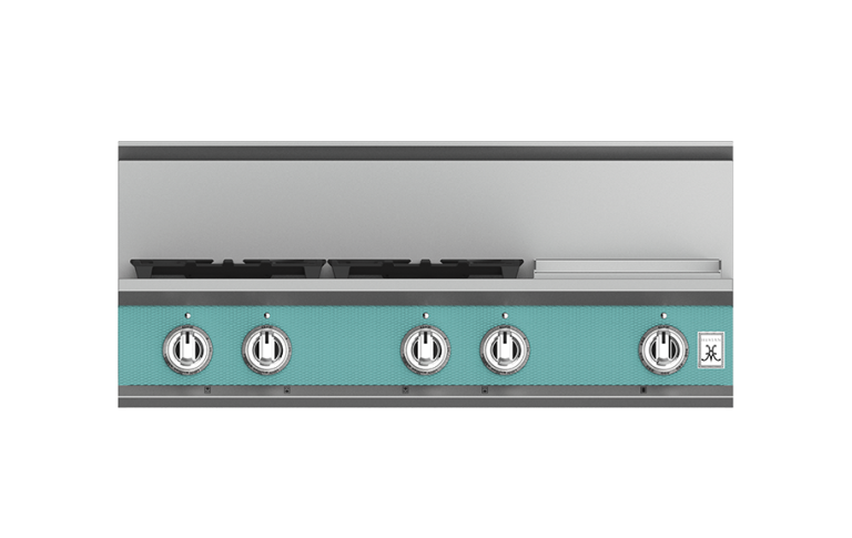 Hestan 36″ Rangetop, 4 Burner with Griddle - KRT364GD-NG-1 Hestan Dreamwood Living