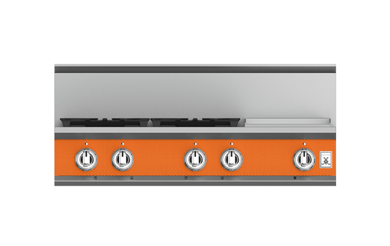 Hestan 36″ Rangetop, 4 Burner with Griddle - KRT364GD-NG-1 Hestan Dreamwood Living