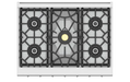 Hestan 36″ Rangetop, 5 Burner - KRT365-NG-1 Hestan Dreamwood Living