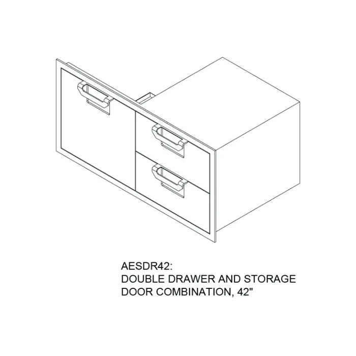 Hestan 42″ Aspire Combo Door/Drawer - AESDR42 Hestan Dreamwood Living