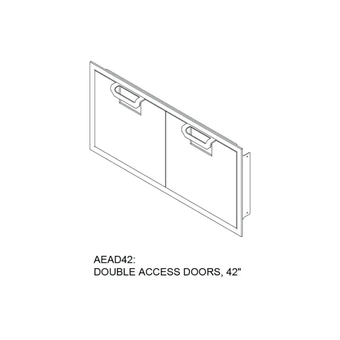 Hestan 42" Double Access Doors – AEAD42 Hestan Dreamwood Living