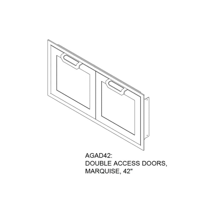 Hestan 42" Marquise Double Access Doors – AGAD42 Hestan Dreamwood Living