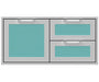 Hestan 42″ Marquise Double Drawer & Storage Door Combo - AGSDR42 Hestan Dreamwood Living